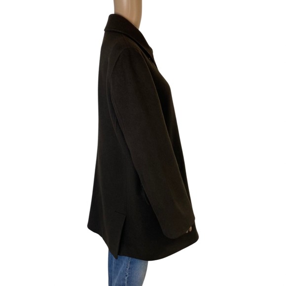 J. Crew Brown Long Wool Coat Size Medium - Picture 4 of 14